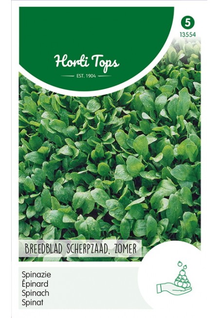 Spinazie Breedblad Scherpzaad zomer, 100g