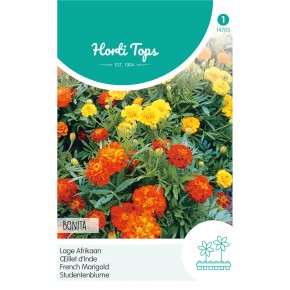 Tagetes, lage Afrikaan Bonita gemengd