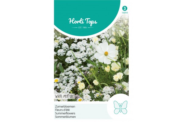 Zomerbloemen witte tinten