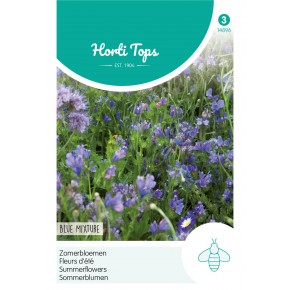 Zomerbloemen blauwe tinten