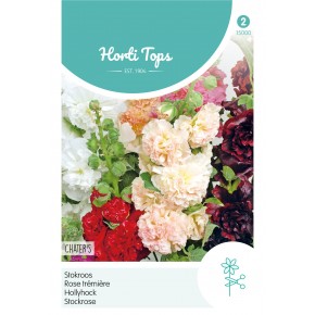 Althaea (Alcea) Stokroos Chater's dubbelbloemig gemengd